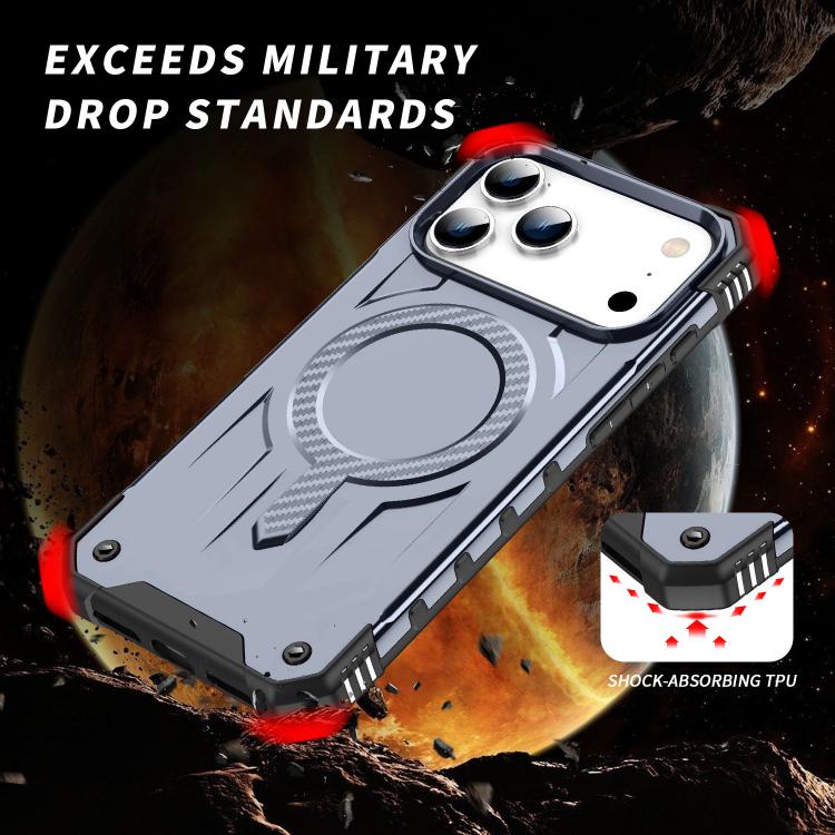 For iPhone 17 Pro Straship MagSafe TPU Hybrid PC Phone Case(Gray) - iPhone 17 Pro Cases by buy2fix | Online Shopping UK | buy2fix