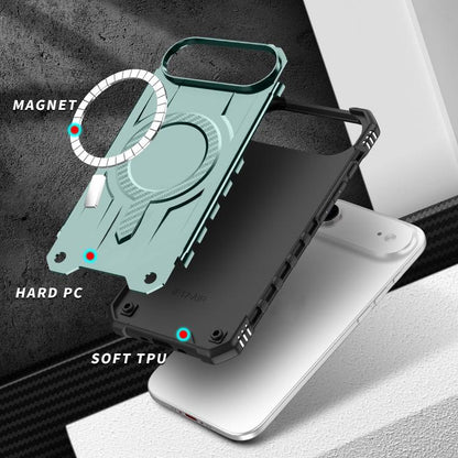For iPhone Air Straship MagSafe TPU Hybrid PC Phone Case(Midnight Green) - iPhone Air Cases by buy2fix | Online Shopping UK | buy2fix