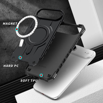 For iPhone Air Straship MagSafe TPU Hybrid PC Phone Case(Black) - iPhone Air Cases by buy2fix | Online Shopping UK | buy2fix