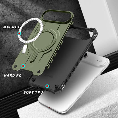 For iPhone Air Straship MagSafe TPU Hybrid PC Phone Case(Army Green) - iPhone Air Cases by buy2fix | Online Shopping UK | buy2fix