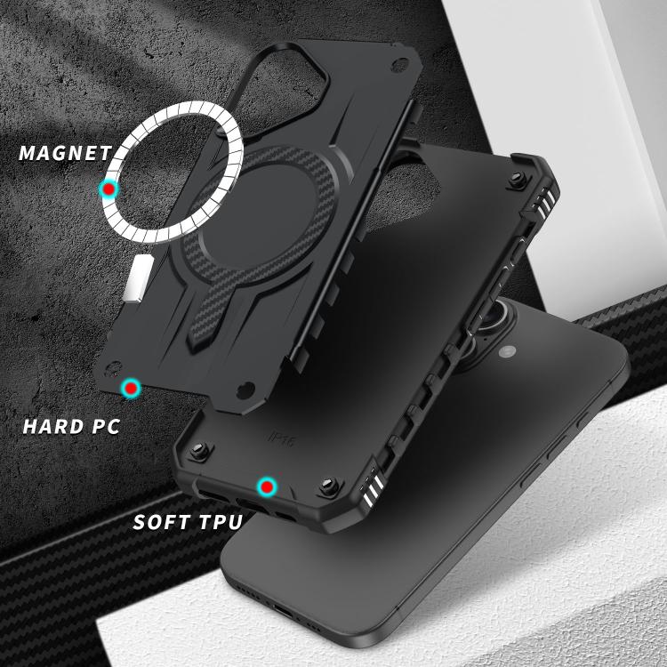 For iPhone 17 Straship MagSafe TPU Hybrid PC Phone Case(Black) - iPhone 17 Cases by buy2fix | Online Shopping UK | buy2fix
