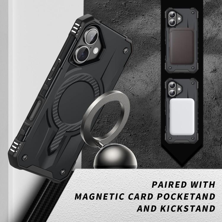 For iPhone 17 Straship MagSafe TPU Hybrid PC Phone Case(Black) - iPhone 17 Cases by buy2fix | Online Shopping UK | buy2fix