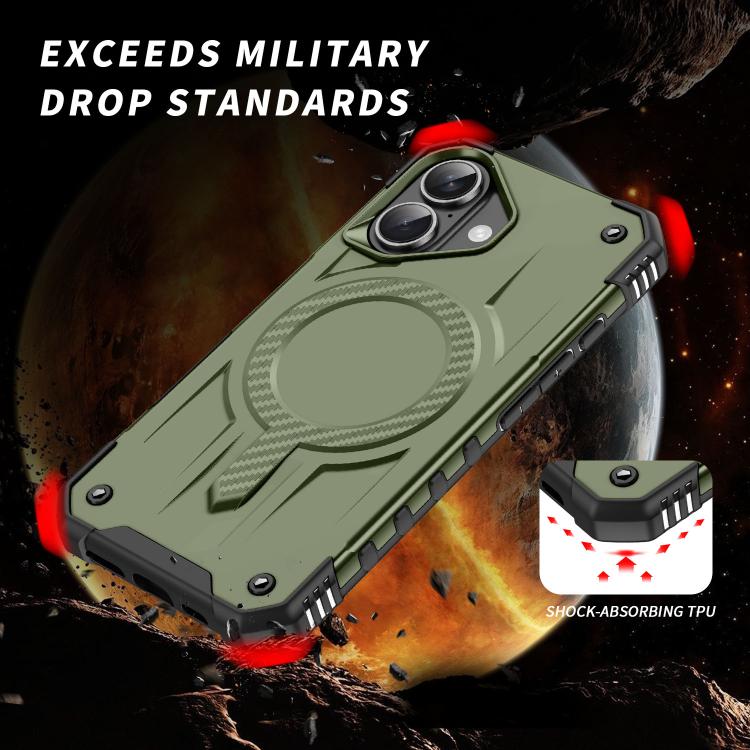 For iPhone 17 Straship MagSafe TPU Hybrid PC Phone Case(Army Green) - iPhone 17 Cases by buy2fix | Online Shopping UK | buy2fix