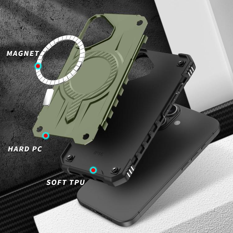For iPhone 17 Straship MagSafe TPU Hybrid PC Phone Case(Army Green) - iPhone 17 Cases by buy2fix | Online Shopping UK | buy2fix