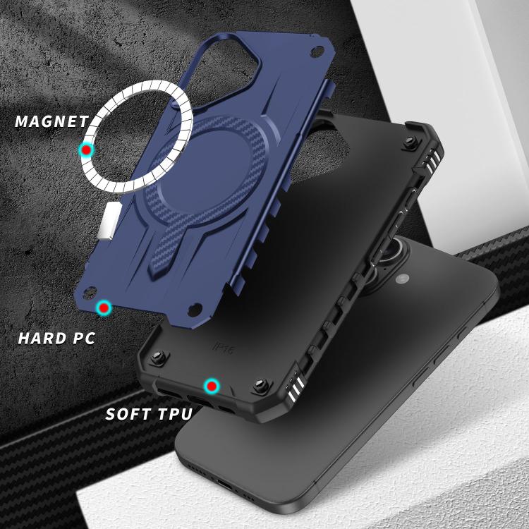 For iPhone 17 Straship MagSafe TPU Hybrid PC Phone Case(Blue) - iPhone 17 Cases by buy2fix | Online Shopping UK | buy2fix