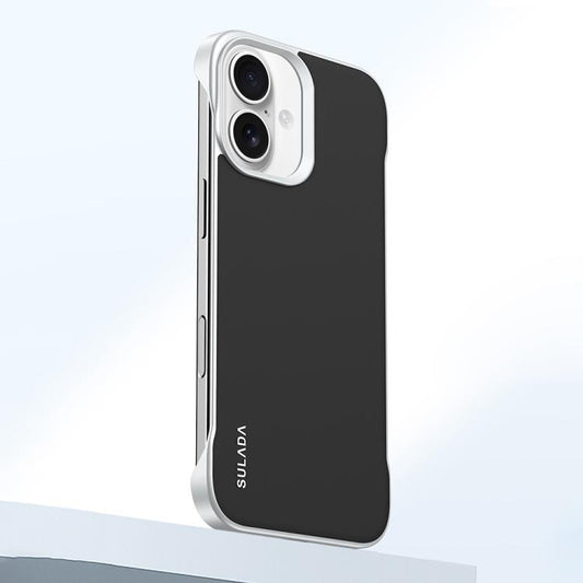 For iPhone 16 Plus SULADA Skin Feel Liquid Leather Shockproof Phone Case(Black) - iPhone 16 Plus Cases by SULADA | Online Shopping UK | buy2fix