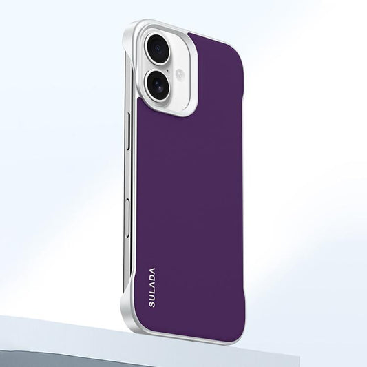 For iPhone 16 Plus SULADA Skin Feel Liquid Leather Shockproof Phone Case(Purple) - iPhone 16 Plus Cases by SULADA | Online Shopping UK | buy2fix