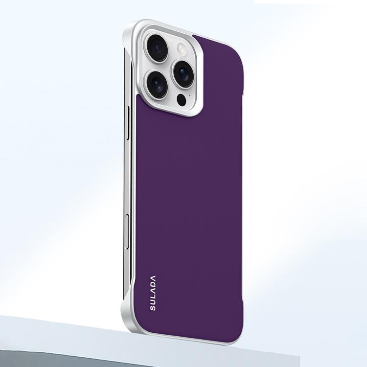 For iPhone 16 Pro Max SULADA Skin Feel Liquid Leather Shockproof Phone Case(Purple) - iPhone 16 Pro Max Cases by SULADA | Online Shopping UK | buy2fix