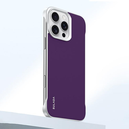 For iPhone 16 Pro Max SULADA Skin Feel Liquid Leather Shockproof Phone Case(Purple)