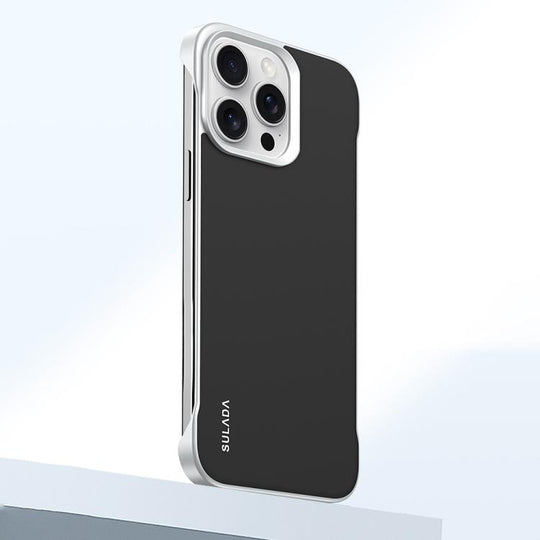 For iPhone 15 Pro Max SULADA Skin Feel Liquid Leather Shockproof Phone Case(Black)