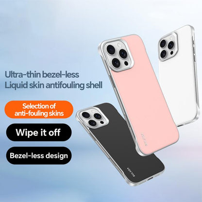 For iPhone 16 Pro SULADA Skin Feel Liquid Leather Shockproof Phone Case(Pink) - iPhone 16 Pro Cases by SULADA | Online Shopping UK | buy2fix