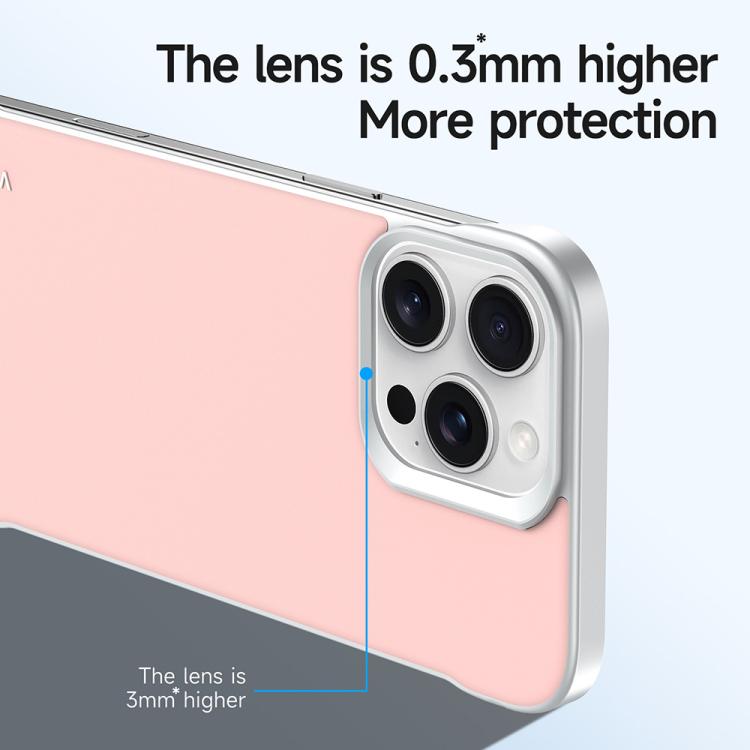 For iPhone 16 Pro SULADA Skin Feel Liquid Leather Shockproof Phone Case(Pink) - iPhone 16 Pro Cases by SULADA | Online Shopping UK | buy2fix