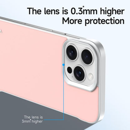 For iPhone 16 Pro SULADA Skin Feel Liquid Leather Shockproof Phone Case(Pink) - iPhone 16 Pro Cases by SULADA | Online Shopping UK | buy2fix