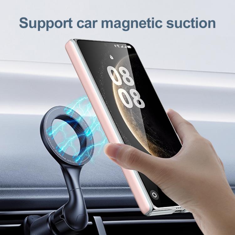 For Huawei Mate X6 SULADA Skin Feel Liquid Leather Shockproof Phone Case(Black) - Huawei Cases by SULADA | Online Shopping UK | buy2fix