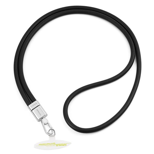 YOYOISLES Air Vogue Crossbody Phone Lanyard(Black Silver) - Lanyards & Wrist Straps by YOYOISLES | Online Shopping UK | buy2fix