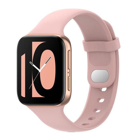 For OPPO Watch 46mm Silicone Watch Band(Pink Sand)