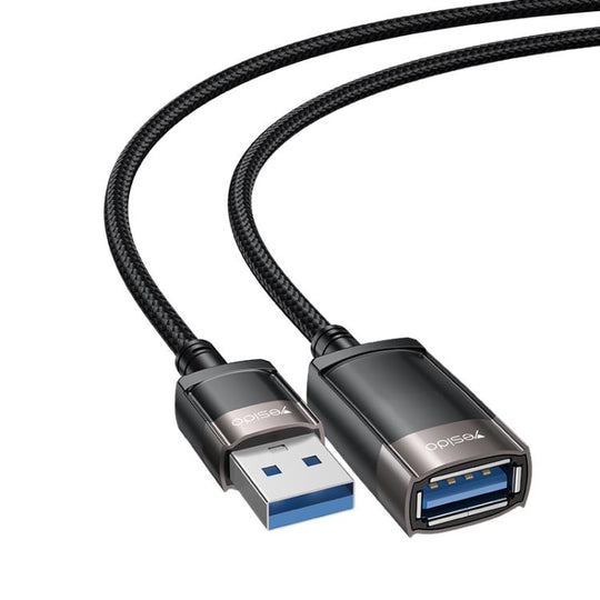 Yesido GS26 480Mbps High Speed USB2.0 Extension Cable, Length: 1.5m(Black)