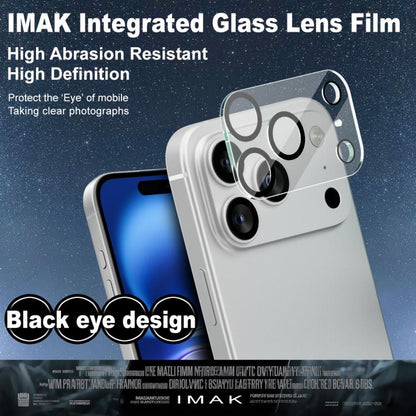 For iPhone 17 Pro Max IMAK High Definition Integrated Rear Camera Glass Lens Film, Black Eye Design - iPhone 17 Pro Max Tempered Glass by imak | Online Shopping UK | buy2fix