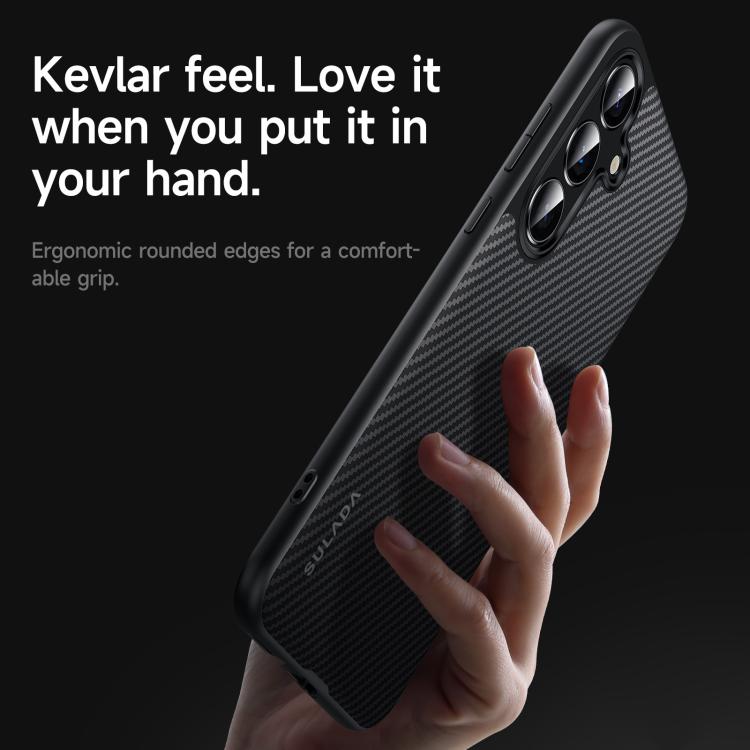 For Samsung Galaxy S25+ 5G SULADA 600D Kevlar Texture PC Shockproof Phone Case(Purple) - Galaxy S25+ 5G Cases by SULADA | Online Shopping UK | buy2fix