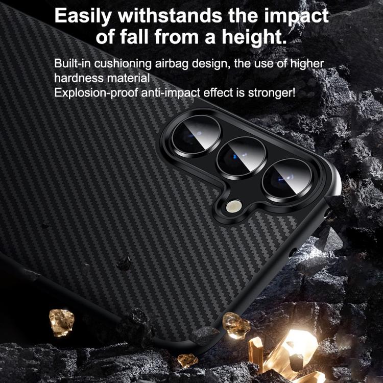 For Samsung Galaxy S25+ 5G SULADA 600D Kevlar Texture PC Shockproof Phone Case(Purple) - Galaxy S25+ 5G Cases by SULADA | Online Shopping UK | buy2fix