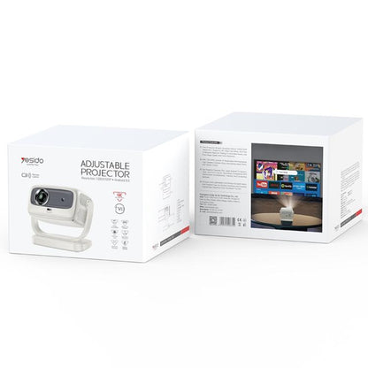 Yesido TV13 1280x720P 190ANSI Android 9.0 Series Smart Projector, Plug:UK Plug(Beige) - LED Projector by Yesido | Online Shopping UK | buy2fix