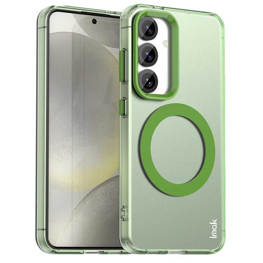 For Samsung Galaxy S25 5G IMAK Candy Series Shockproof MagSafe Phone Case(Green)
