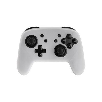 For Nintendo Switch Pro Game Handle Solid Color Silicone Protective Cover(Transparent) - Cases by buy2fix | Online Shopping UK | buy2fix