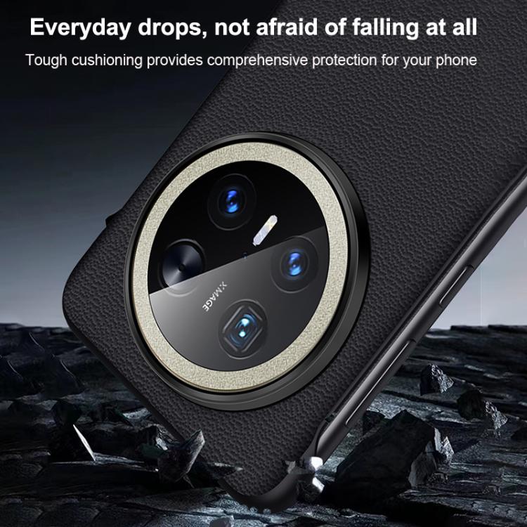 For Huawei Mate 70 Pro / Mate 70 Pro+ SULADA Frameless Top Layer Cowhide Leather Hybrid PC Phone Case(Black) - Huawei Cases by SULADA | Online Shopping UK | buy2fix