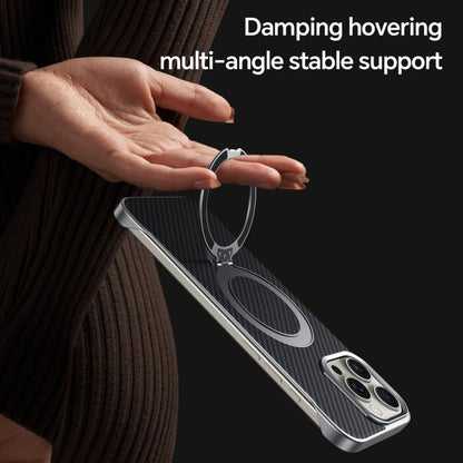 For iPhone 16 Pro Max SULADA Kevlar Texture MagSafe Magnetic Holder Phone Case(Brown) - iPhone 16 Pro Max Cases by SULADA | Online Shopping UK | buy2fix