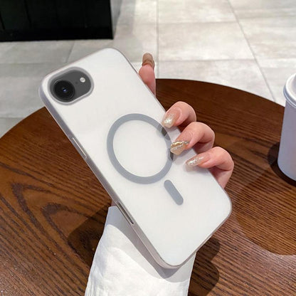 For iPhone 16e Ice Fog MagSafe PC Phone Case(Titanium Grey) - iPhone 16e Cases by buy2fix | Online Shopping UK | buy2fix