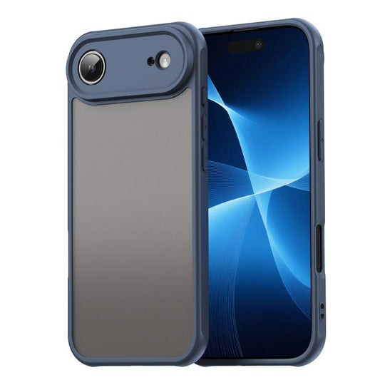 For iPhone Air Fan Dun Series TPU Hybrid PC Frosted Phone Case(Blue)