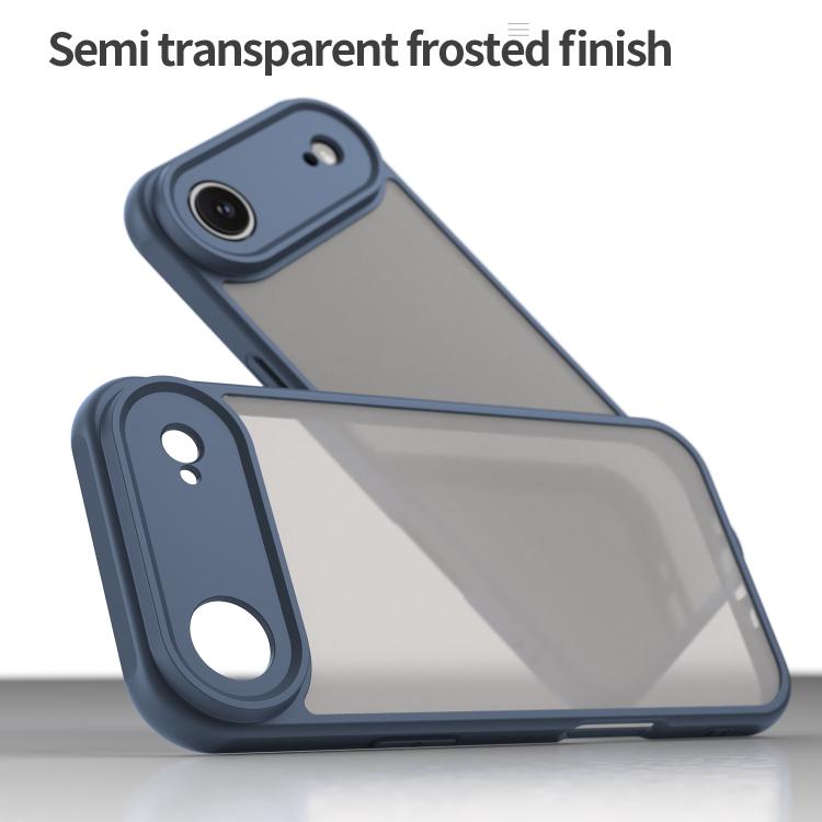 For iPhone 17 Air Fan Dun Series TPU Hybrid PC Frosted Phone Case(Blue) - iPhone 17 Air Cases by buy2fix | Online Shopping UK | buy2fix