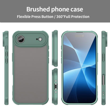For iPhone Air Fan Dun Series TPU Hybrid PC Frosted Phone Case(Green) - iPhone Air Cases by buy2fix | Online Shopping UK | buy2fix