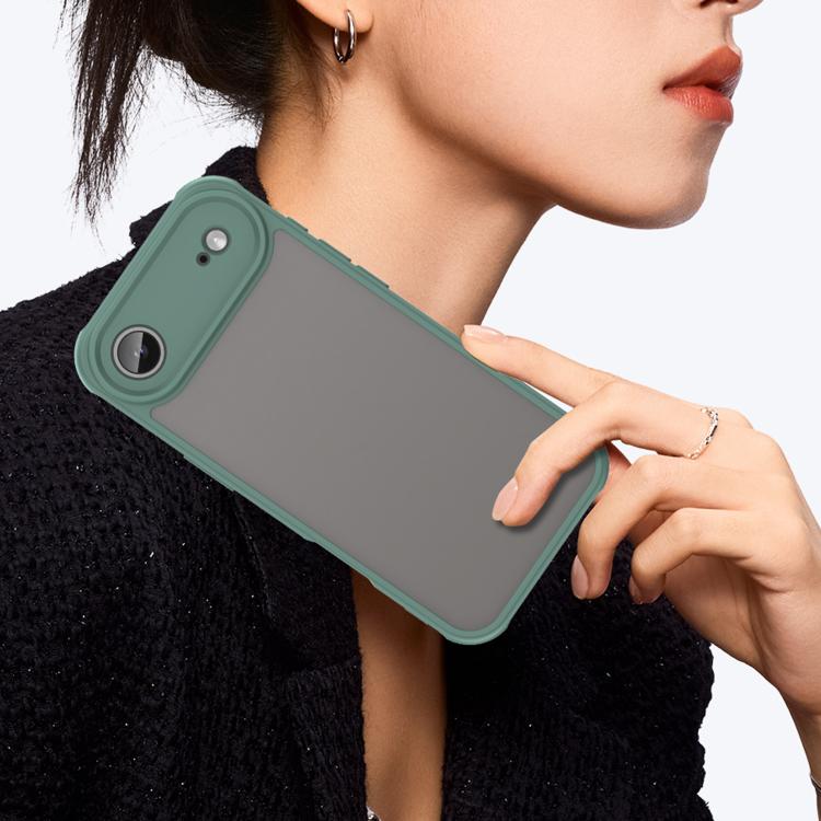 For iPhone Air Fan Dun Series TPU Hybrid PC Frosted Phone Case(Green) - iPhone Air Cases by buy2fix | Online Shopping UK | buy2fix