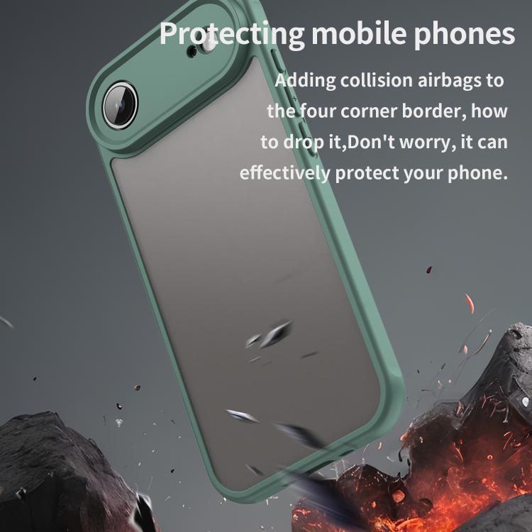 For iPhone Air Fan Dun Series TPU Hybrid PC Frosted Phone Case(Green) - iPhone Air Cases by buy2fix | Online Shopping UK | buy2fix