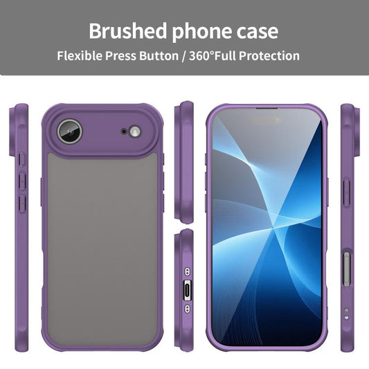 For iPhone Air Fan Dun Series TPU Hybrid PC Frosted Phone Case(Purple) - iPhone Air Cases by buy2fix | Online Shopping UK | buy2fix