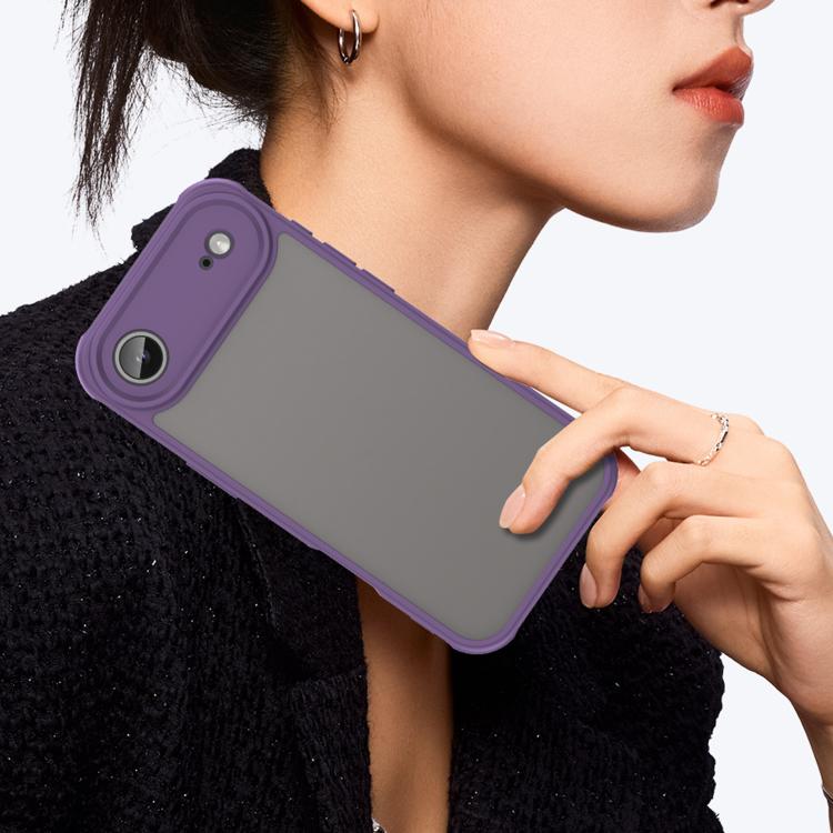 For iPhone Air Fan Dun Series TPU Hybrid PC Frosted Phone Case(Purple) - iPhone Air Cases by buy2fix | Online Shopping UK | buy2fix