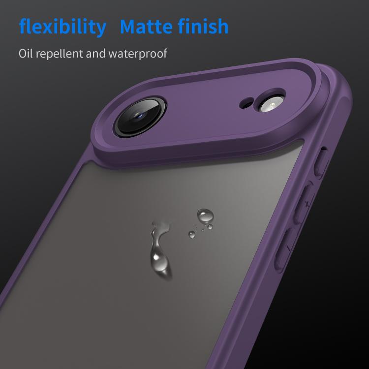 For iPhone Air Fan Dun Series TPU Hybrid PC Frosted Phone Case(Purple) - iPhone Air Cases by buy2fix | Online Shopping UK | buy2fix