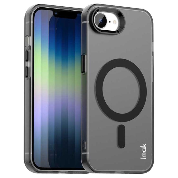 For iPhone 16e IMAK Candy Series Shockproof MagSafe Phone Case(Black) - iPhone 16e Cases by imak | Online Shopping UK | buy2fix