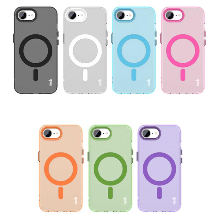 For iPhone 16e IMAK Candy Series Shockproof MagSafe Phone Case(Black) - iPhone 16e Cases by imak | Online Shopping UK | buy2fix
