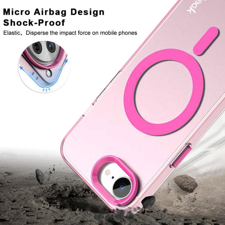 For iPhone 16e IMAK Candy Series Shockproof MagSafe Phone Case(Black) - iPhone 16e Cases by imak | Online Shopping UK | buy2fix