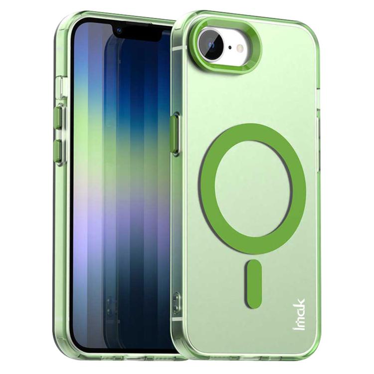 For iPhone 16e IMAK Candy Series Shockproof MagSafe Phone Case(Green) - iPhone 16e Cases by imak | Online Shopping UK | buy2fix