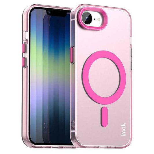 For iPhone 16e IMAK Candy Series Shockproof MagSafe Phone Case(Red) - iPhone 16e Cases by imak | Online Shopping UK | buy2fix
