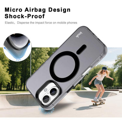For iPhone 16 Plus IMAK Candy Series Shockproof MagSafe Phone Case(Black) - iPhone 16 Plus Cases by imak | Online Shopping UK | buy2fix