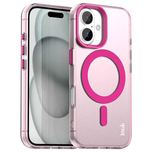 For iPhone 16 Plus IMAK Candy Series Shockproof MagSafe Phone Case(Red) - iPhone 16 Plus Cases by imak | Online Shopping UK | buy2fix