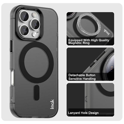For iPhone 16 Pro IMAK Candy Series Shockproof MagSafe Phone Case(Black) - iPhone 16 Pro Cases by imak | Online Shopping UK | buy2fix