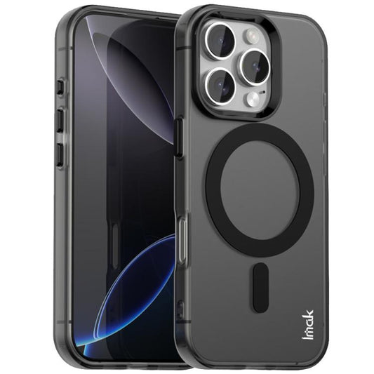 For iPhone 16 Pro Max IMAK Candy Series Shockproof MagSafe Phone Case(Black) - iPhone 16 Pro Max Cases by imak | Online Shopping UK | buy2fix