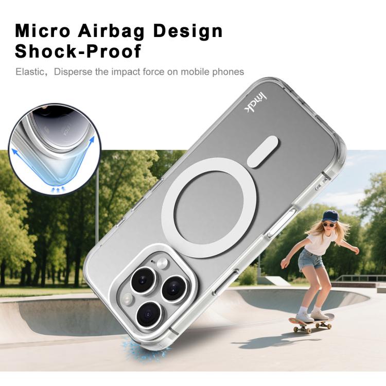 For iPhone 16 Pro Max IMAK Candy Series Shockproof MagSafe Phone Case(White) - iPhone 16 Pro Max Cases by imak | Online Shopping UK | buy2fix