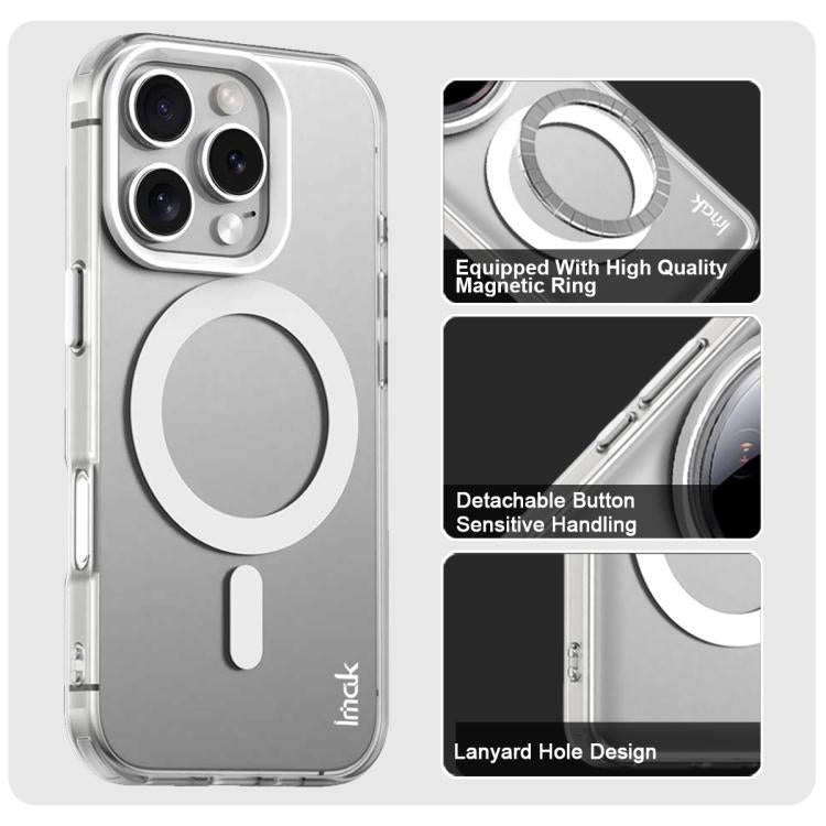 For iPhone 16 Pro Max IMAK Candy Series Shockproof MagSafe Phone Case(White) - iPhone 16 Pro Max Cases by imak | Online Shopping UK | buy2fix