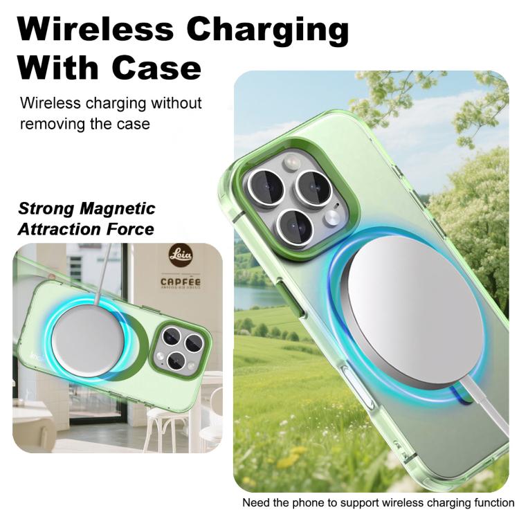 For iPhone 16 Pro Max IMAK Candy Series Shockproof MagSafe Phone Case(Green) - iPhone 16 Pro Max Cases by imak | Online Shopping UK | buy2fix